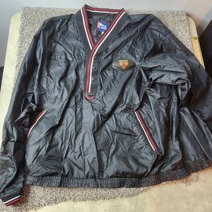 Vintage Chicago Bulls Pro Player Pull‎ Over Windbreaker 90s XL Michael Jordan
